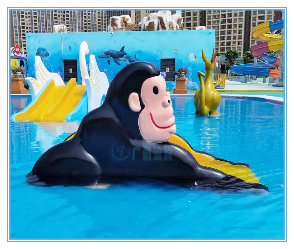 水上樂園設備，戲水小品，猴子滑梯